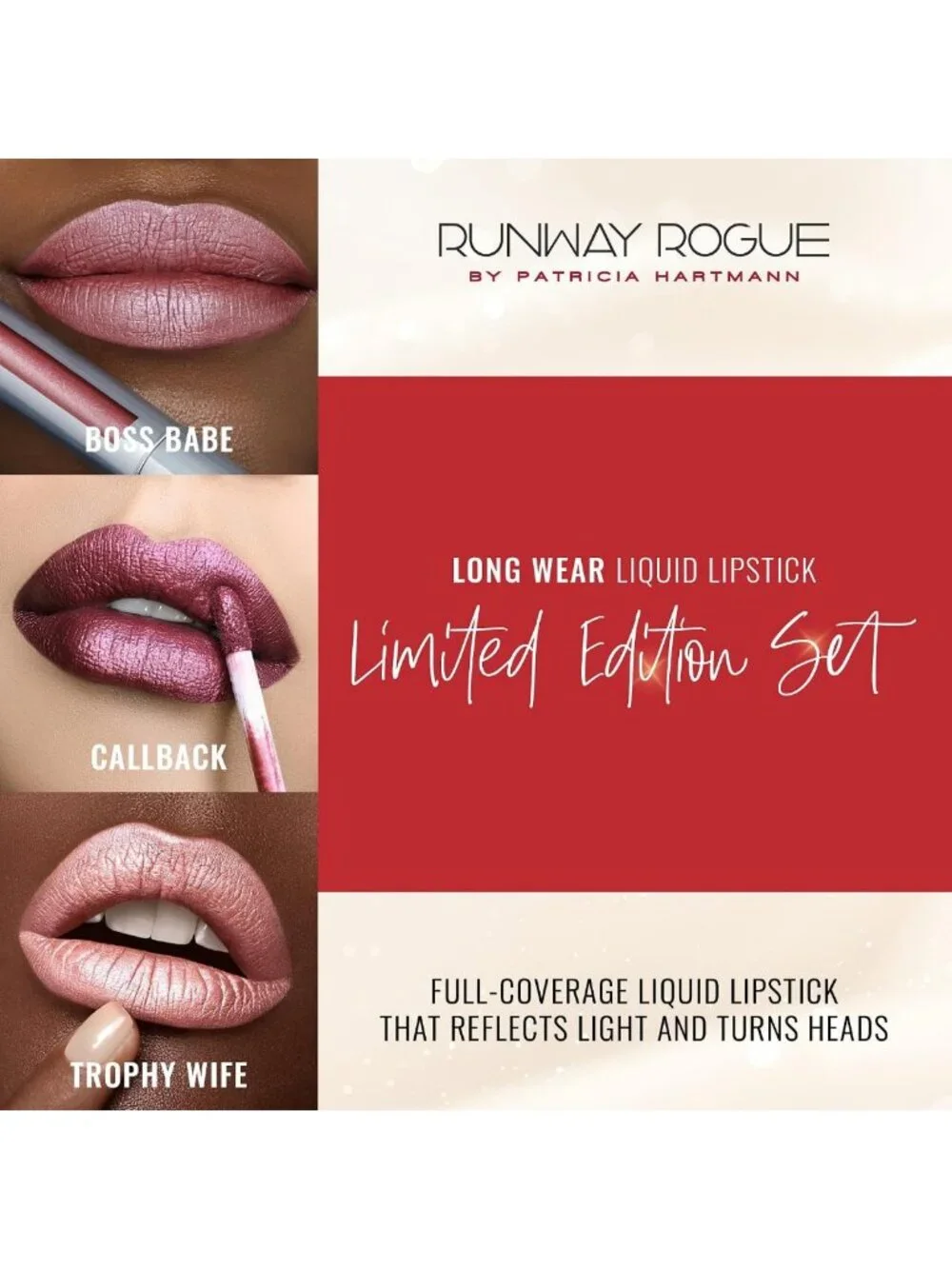 Mini Long Wear Liquid Lipstick Set - 3 Limited Edition Shades, Melrose Trio